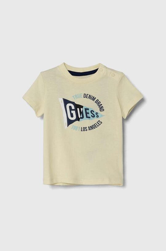 

Guess Детская хлопковая футболка, желтый