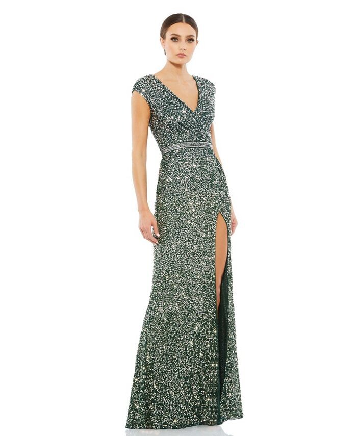 

Женское платье без рукавов Mac Duggal, зеленый