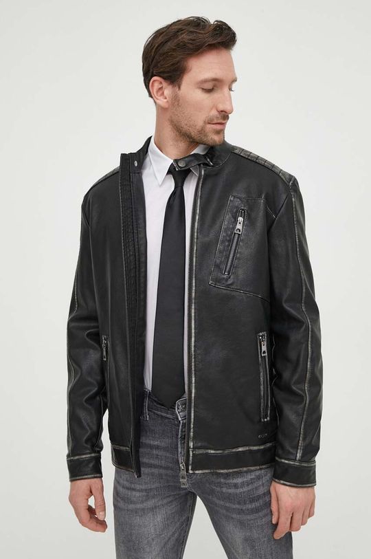 Куртка Guess, черный куртка из искусственной кожи guess цвет cinnamon