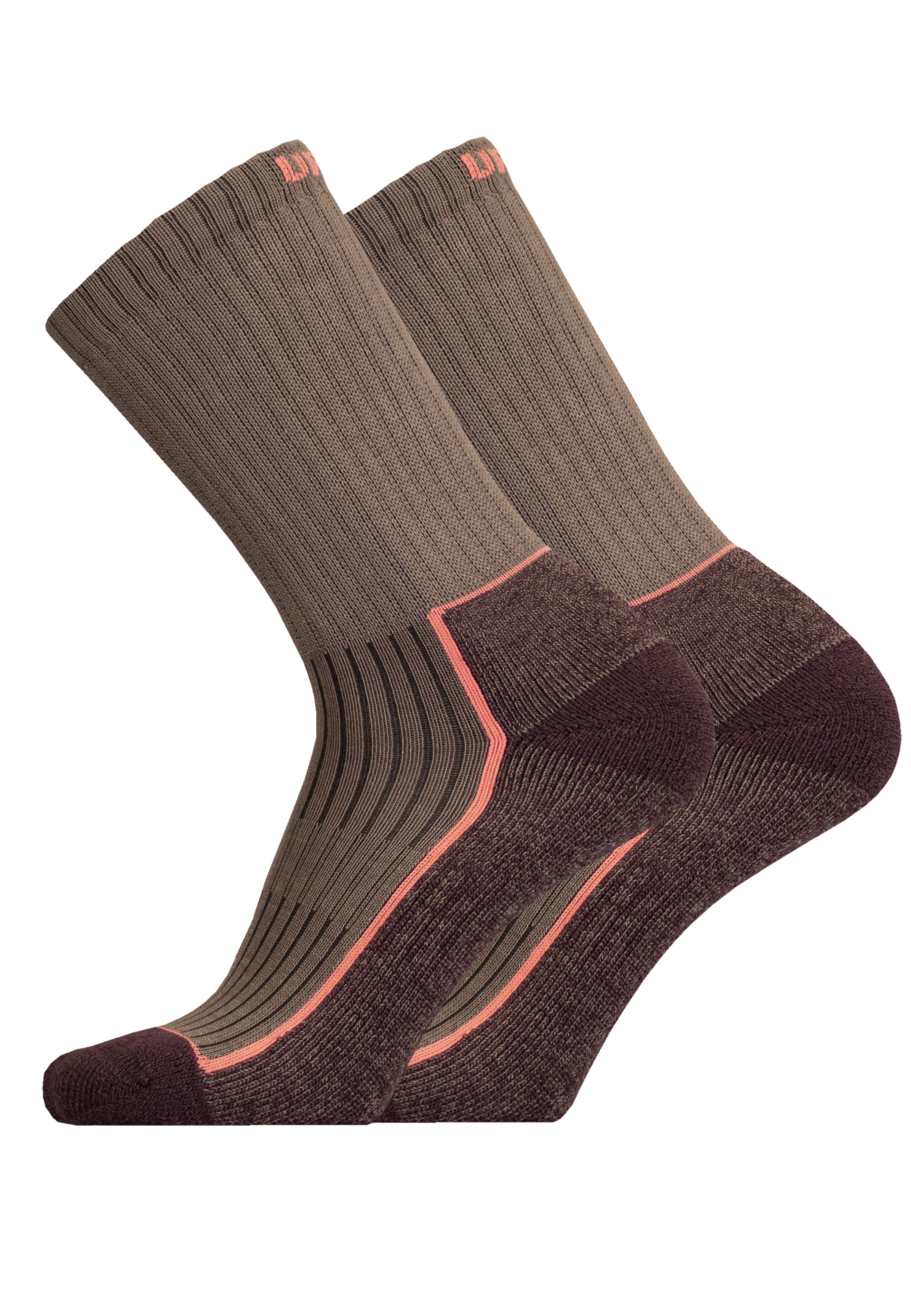 Носки UphillSport Wander Socke 'SAANA' 2 шт, коричневый цена и фото
