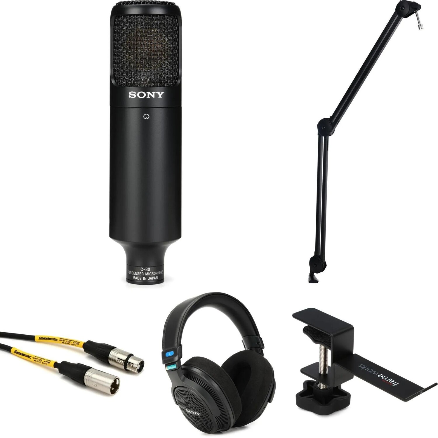 

Новый комплект для вещания с конденсаторным микрофоном Sony C-80 и наушниками MDR-MV1