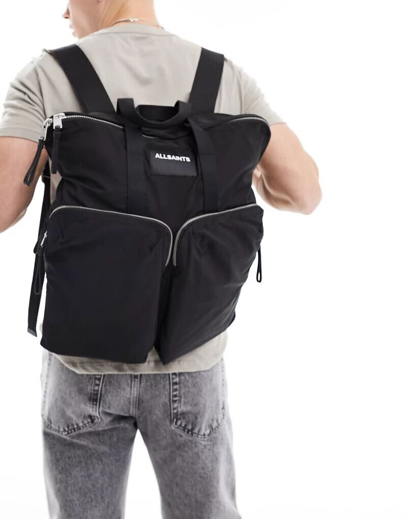 

Черный рюкзак AllSaints Force