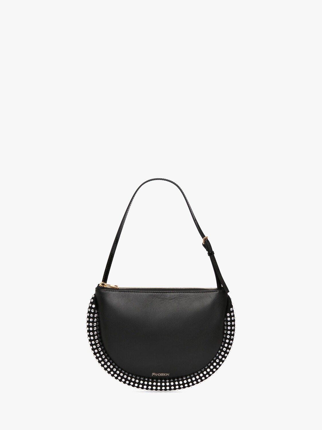 

Кожаная сумка с кристаллами JW Anderson, черный