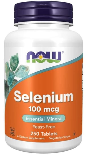 Now Foods, Selenium (Селен) 100 мкг, 250 таблеток