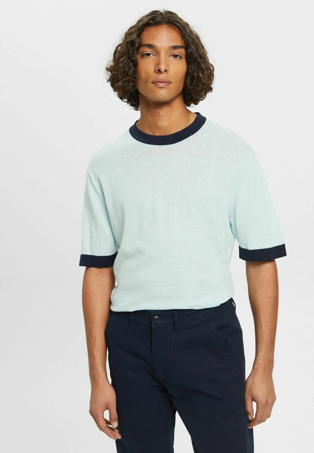

Футболка базовая Esprit Collection, цвет light aqua green