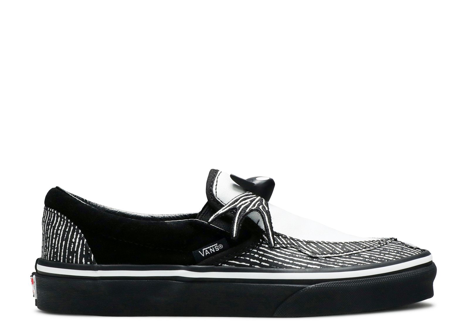 

Кроссовки Vans The Nightmare Before Christmas X Classic Slip-On 'Jack Skellington Bowtie', черный, Черный;серый