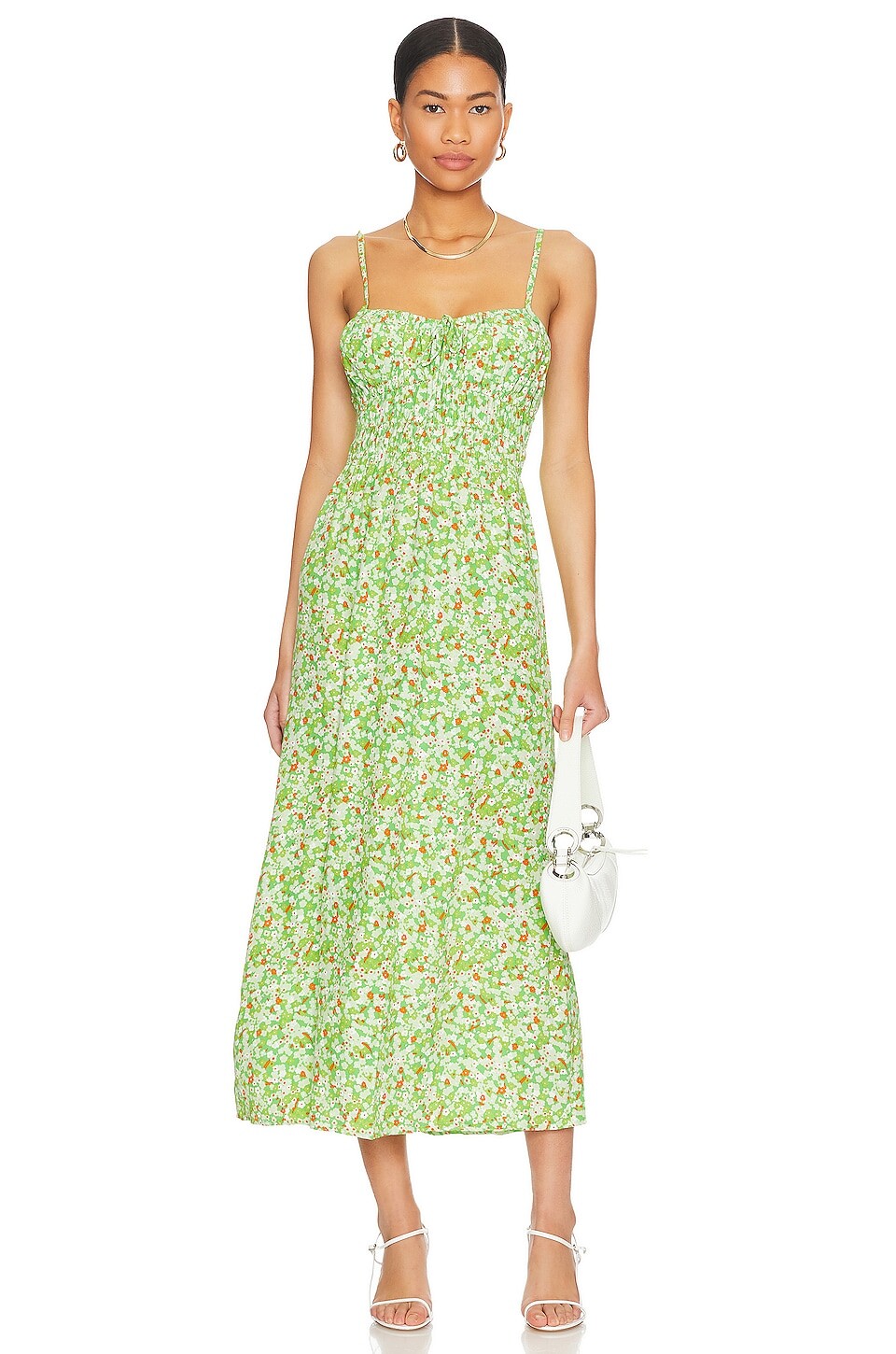 

Платье миди FAITHFULL THE BRAND Caprera, цвет Lou Floral Print Green