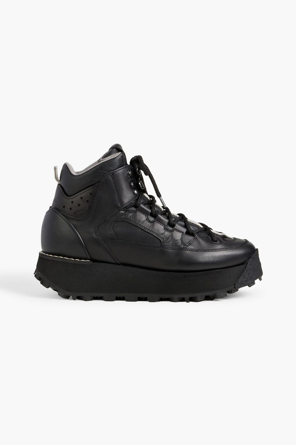 

Кожаные ботильоны на платформе со шнуровкой Bertrand ACNE STUDIOS, черный