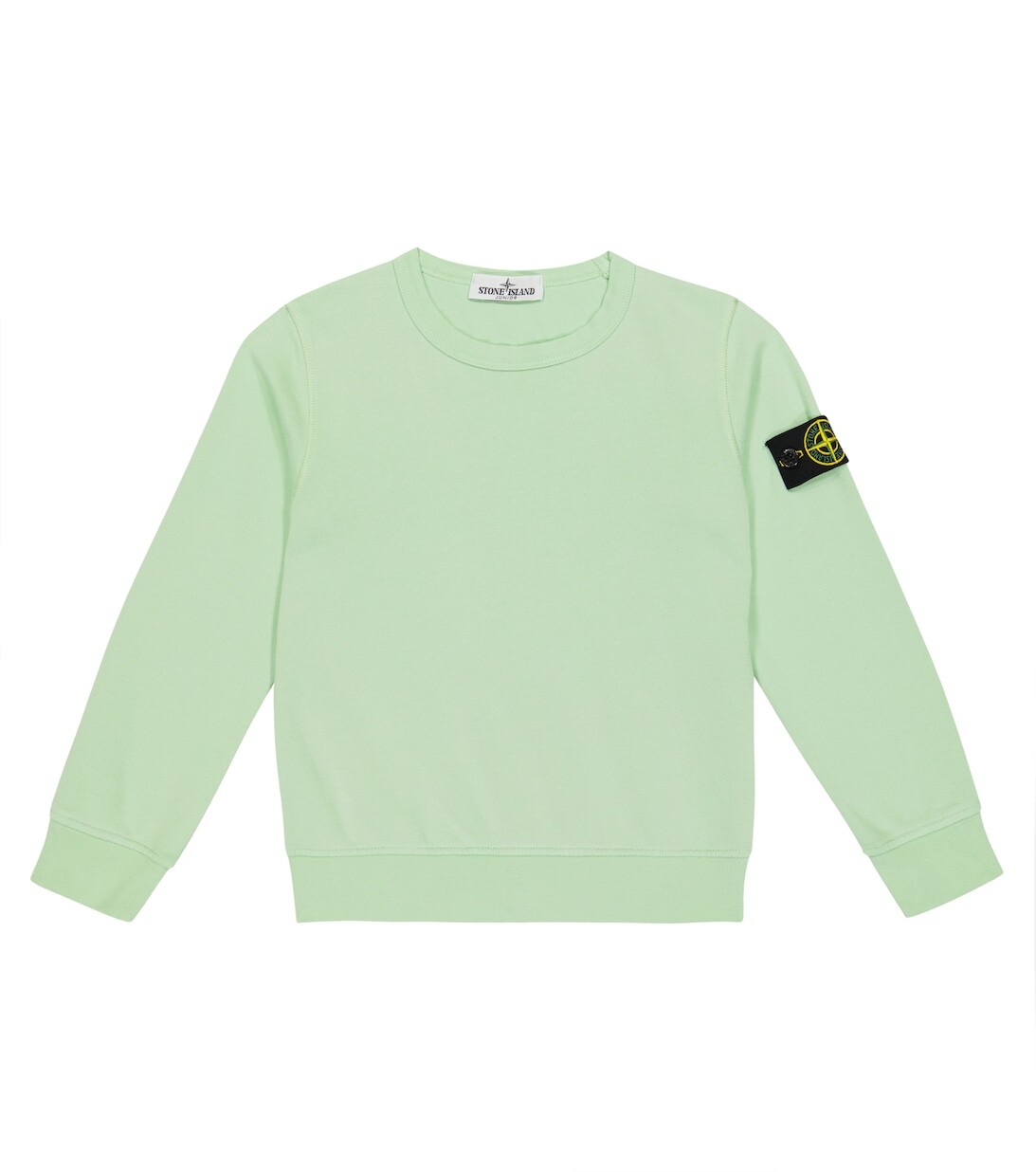 

Хлопковая толстовка Stone Island Junior, зеленый