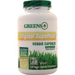 Greens Plus Оригинальный суперпродукт 240 вег капсул суперпродукт macrolife naturals macro greens 850 г