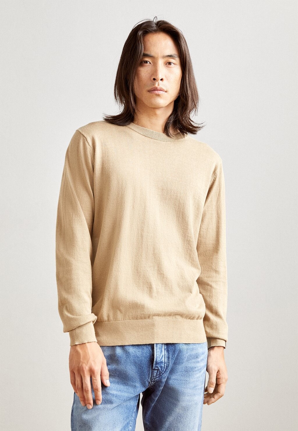 Вязаный свитер CREWNECK Scotch & Soda, цвет seastone вязаный джемпер essential crewneck scotch