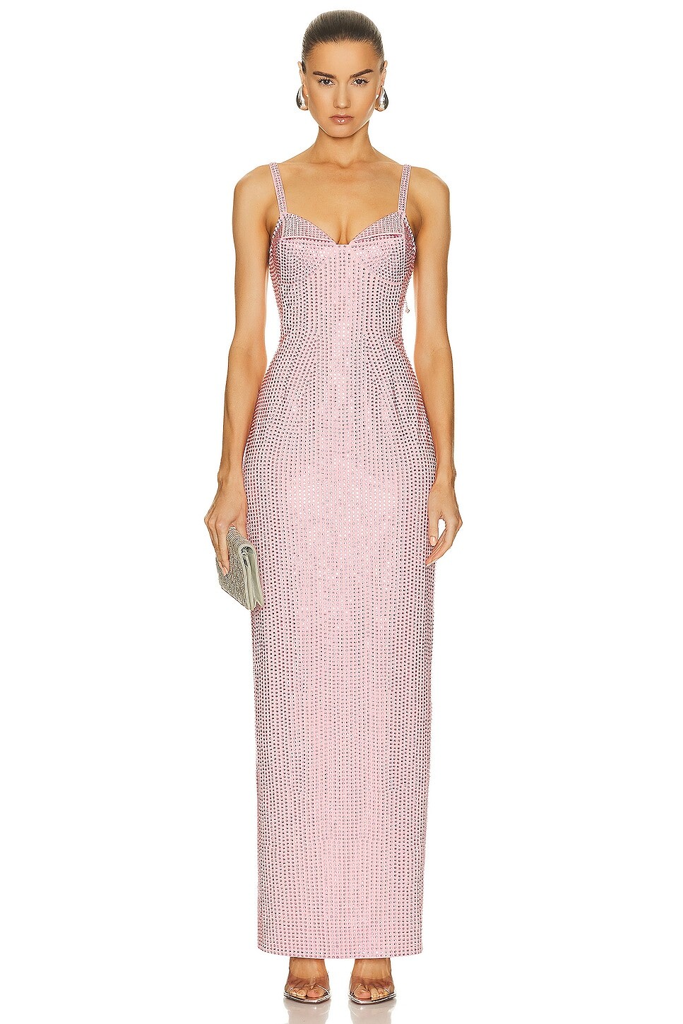 

Платье Area Crystal Embellished Gown, цвет Candy Rose