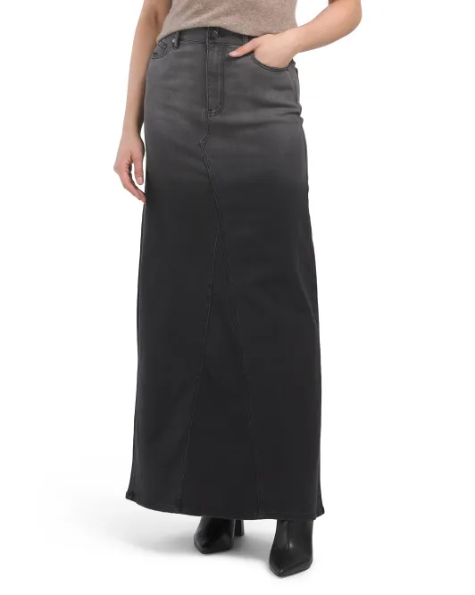 

Макси-юбка с высоким разрезом сзади 1822 Denim, цвет Dark Wash