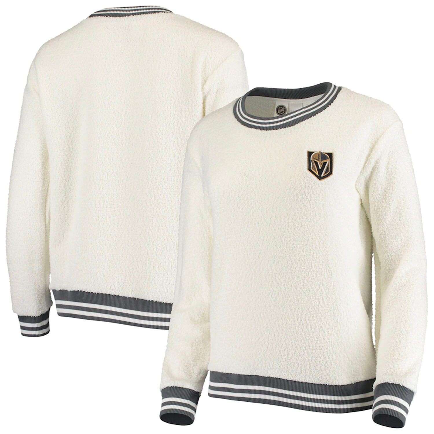 

Женский свитер Concepts Sport кремового/темно-угольного цвета Vegas Golden Knights Granite Sherpa Pullover, Бежевый