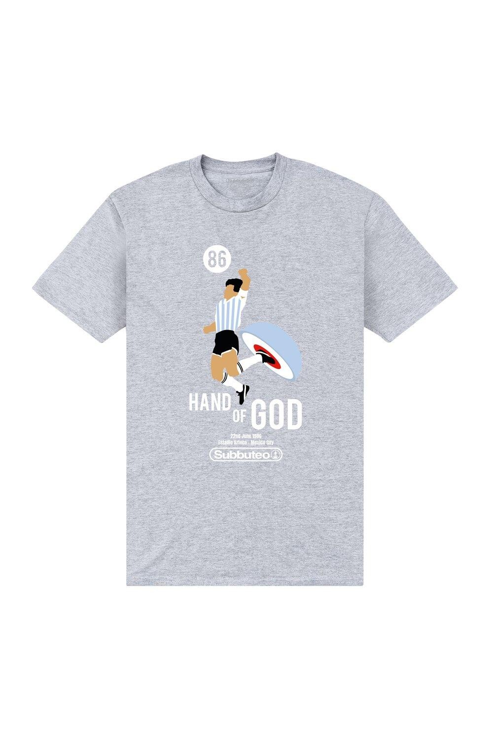 

Серая футболка Hand Of God Хизер Subbuteo, серый
