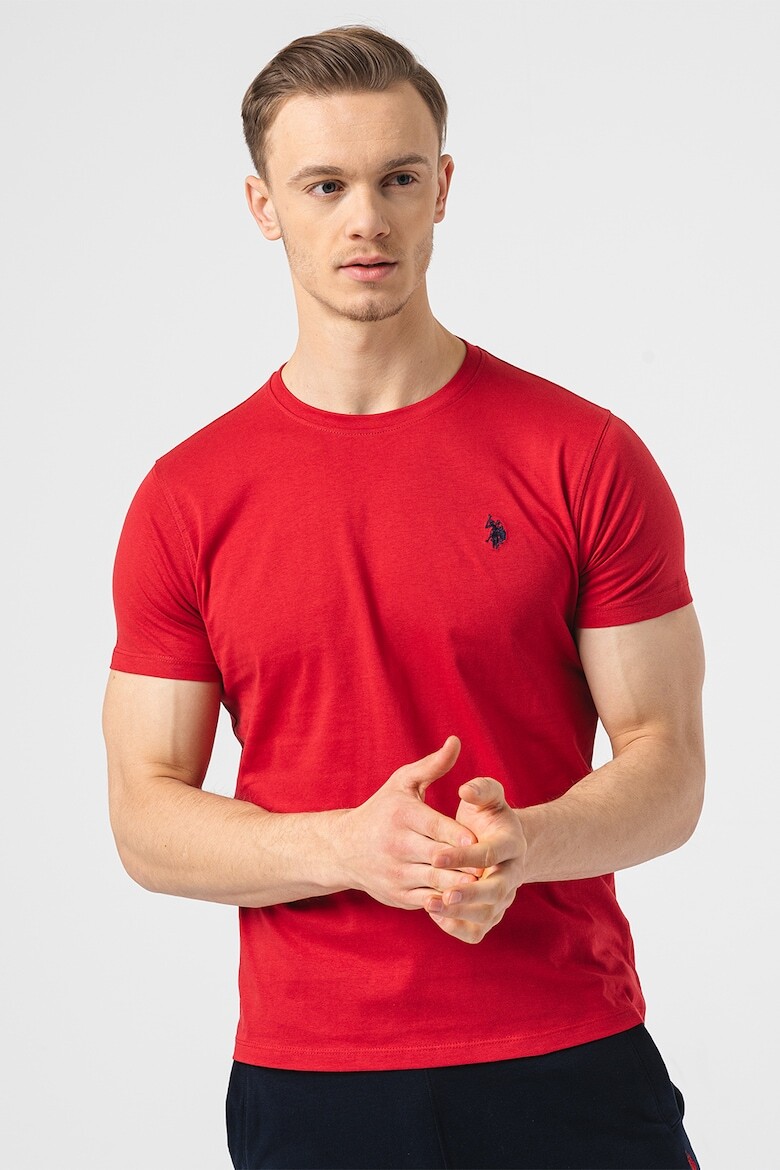 

Футболка с овальным вырезом U S Polo Assn , красный