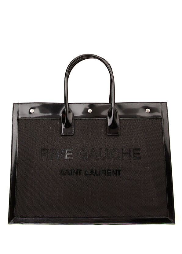 

Черная женская сумка с логотипом Saint Laurent