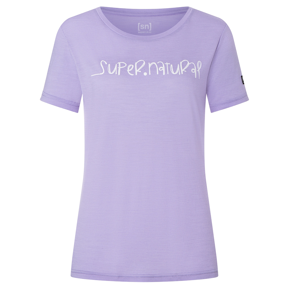 Рубашка из мериноса Super Natural Women's Signature Tee, цвет Lavender/Fresh White