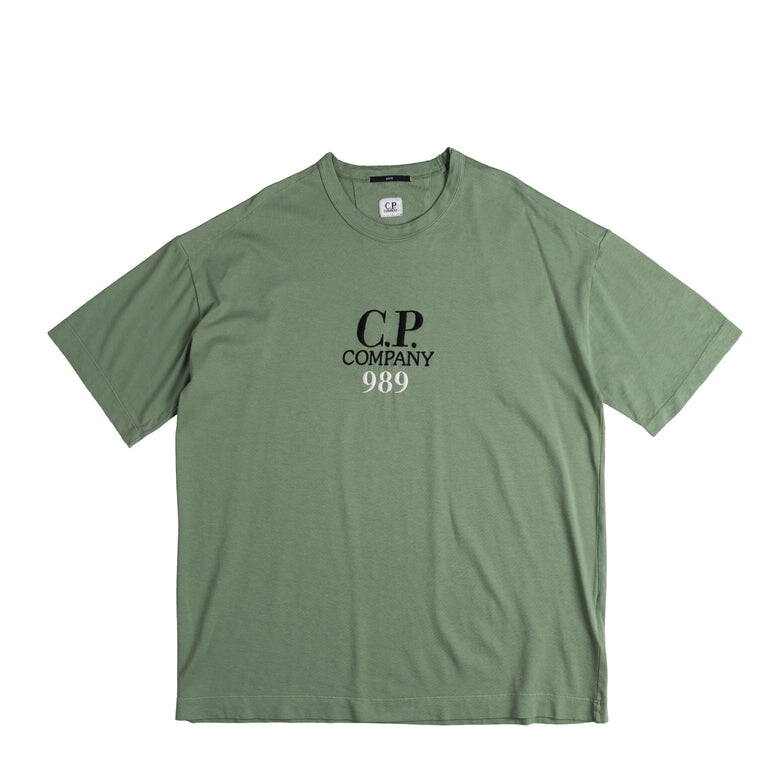 

Футболка .P. ompany 20/1 Jersey Boxy Logo T-Shirt C.P. Company, зеленый