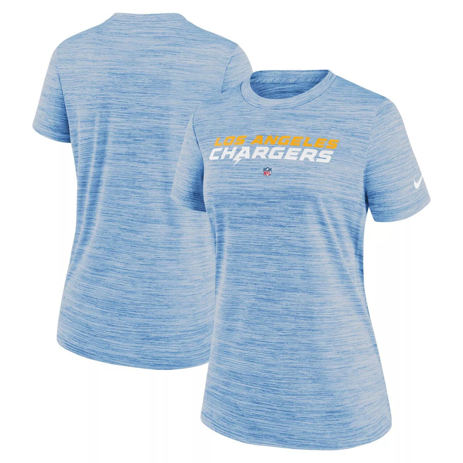 

Женская футболка Nike Powder Blue Los Angeles Chargers Sideline Velocity Performance Nike