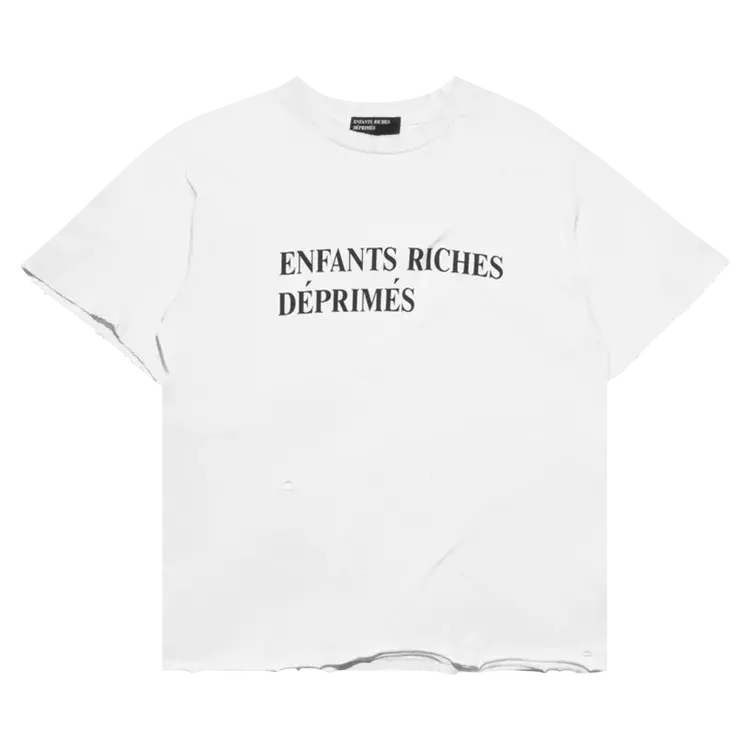 enfants riches deprimes значок с буквами erd one size Футболка Enfants Riches Déprimés Classic Logo 'Faded Cream/Black', кремовый