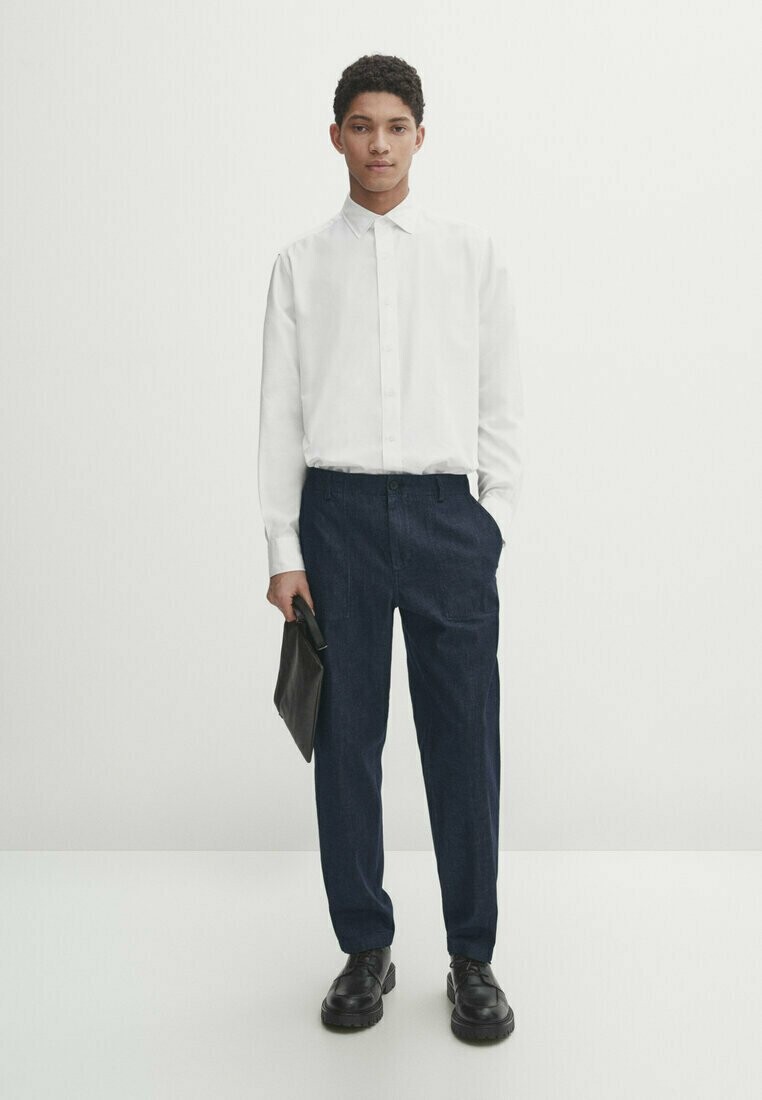 

Прямые джинсы Massimo Dutti, синий