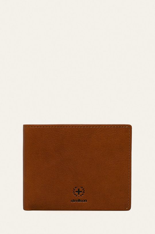 Кожаный кошелек Strellson, коричневый