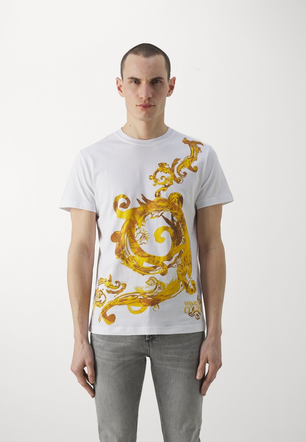 

Футболка с принтом Versace Jeans Couture, белый