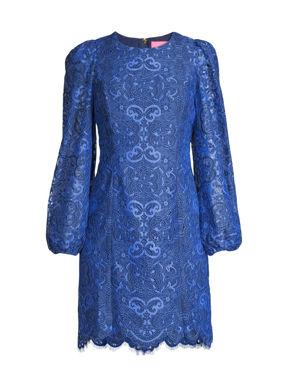 

Кружевное мини-платье Georgi с длинными рукавами Lilly Pulitzer, синий