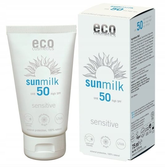 Солнцезащитный лосьон для чувствительной кожи SPF 50, 75мл Eco Cosmetics