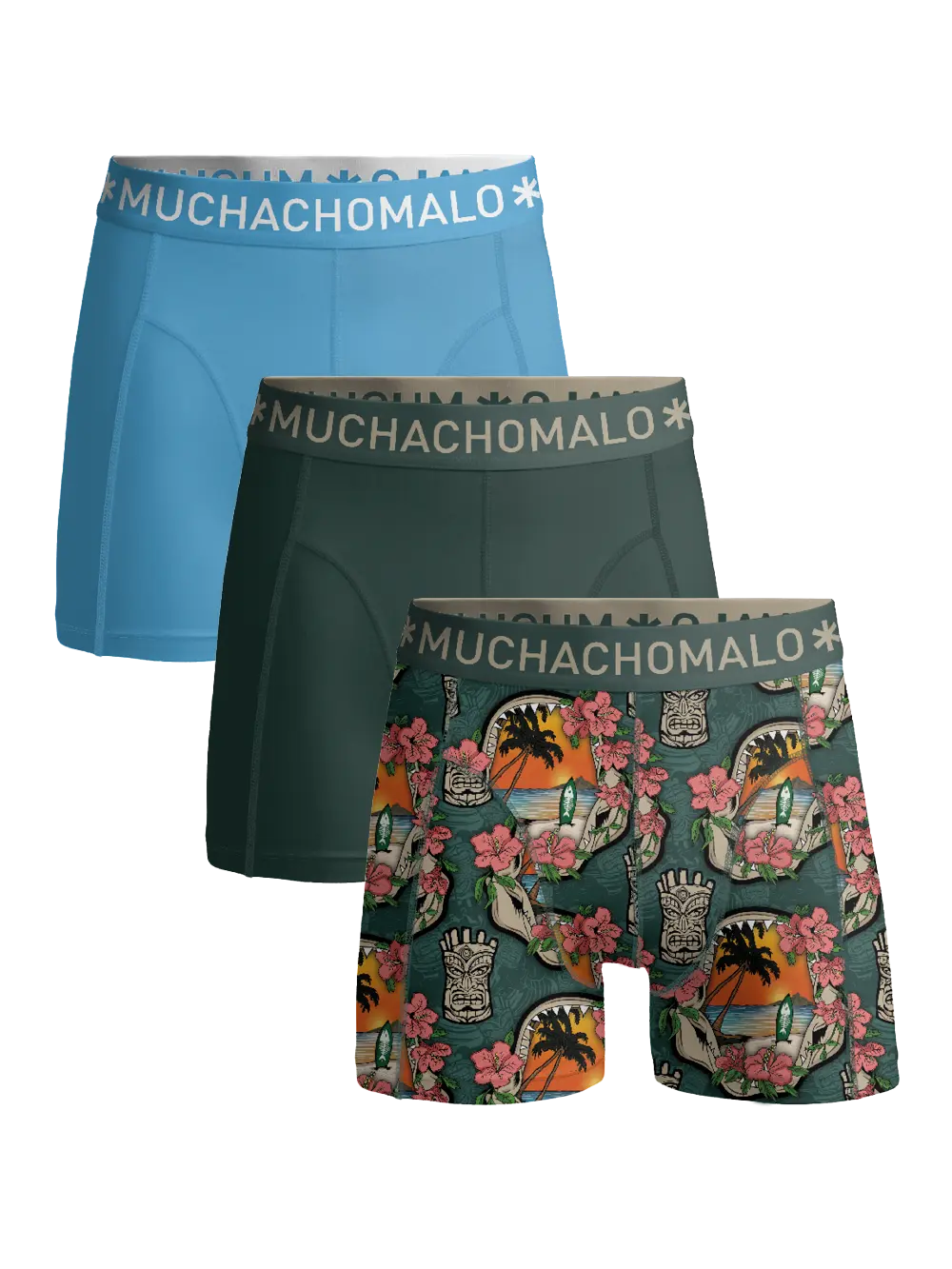 

Боксеры 3 шт трусы Muchachomalo, мультиколор