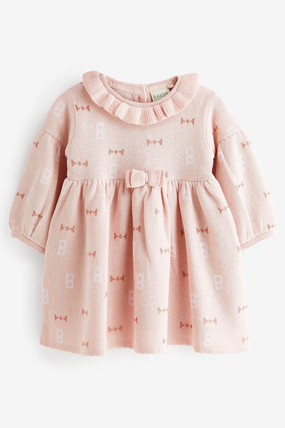 

Розовое вязаное платье Baker by Ted Baker, розовый