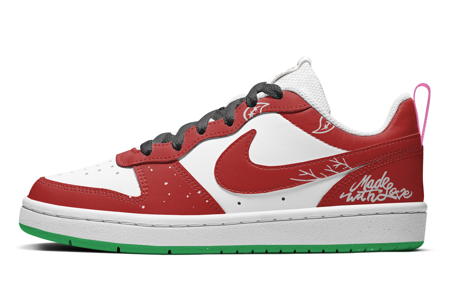 

Кроссовки Nike Court Borough Skateboarding Shoes Women's Low-top Red, красный