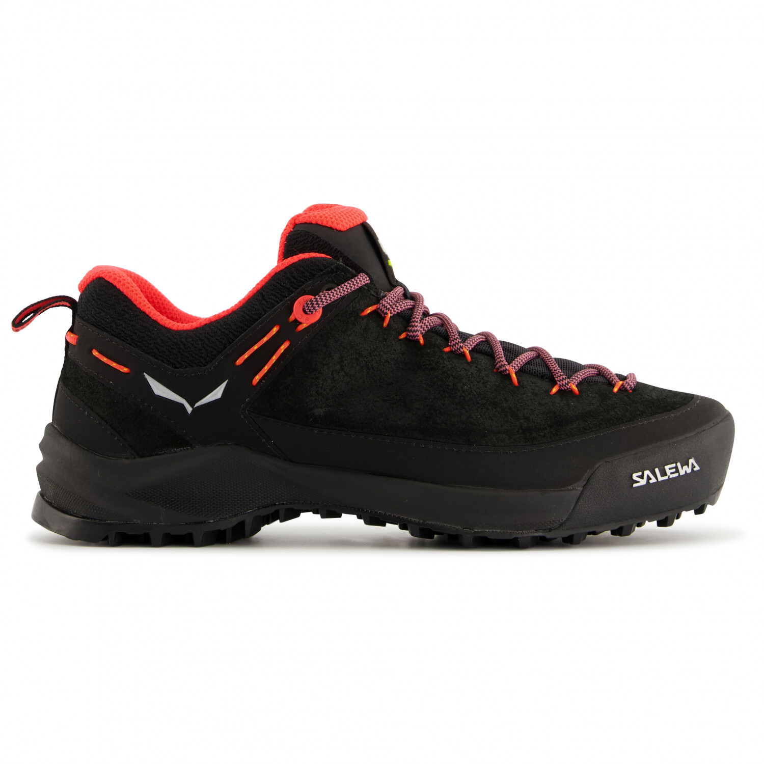 Мультиспортивная обувь Salewa Women's Wildfire Leather, цвет Black/Fluo Coral