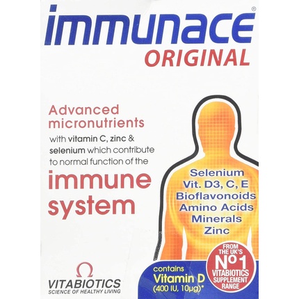 Vitabiotics с бетакаротином, витаминами и минералами, 30 таблеток, Immunace solgar omnium комплекс фитонутриентов формула с витаминами и минералами 60 таблеток