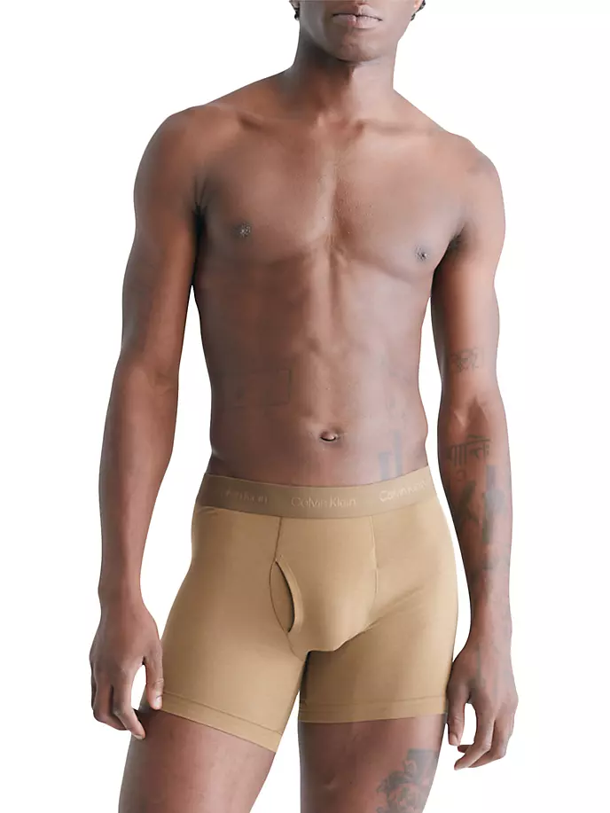 

Хлопковые боксеры Naturals Calvin Klein, цвет kangaroo