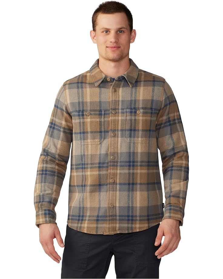 Рубашка Mountain Hardwear Plusher Long Sleeve, цвет Trail Dust Amsterdam Plaid
