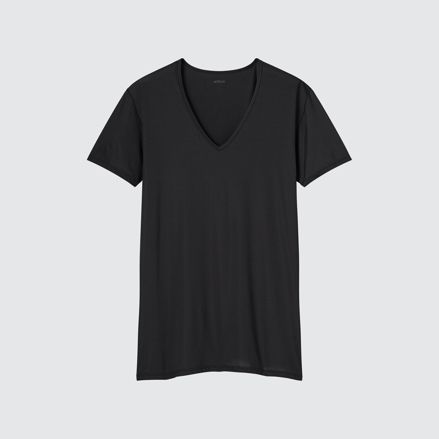 

Футболка Uniqlo Airism с короткими рукавами и V-образным вырезом, черный