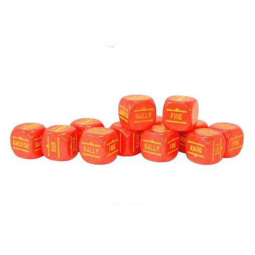 Фигурки Bolt Action Orders Dice – Red (12) Warlord Games
