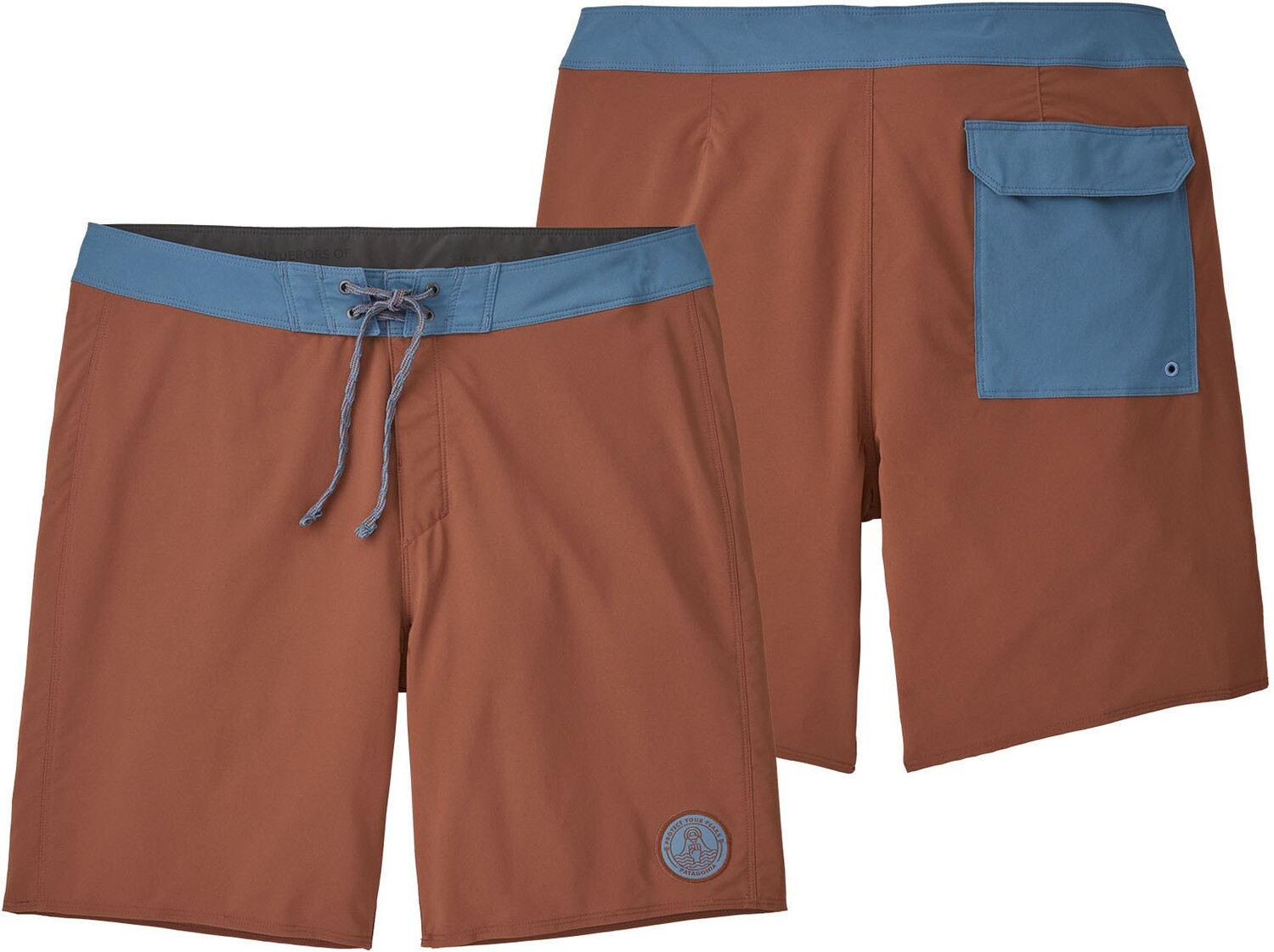 

Шорты для доски Hydropeak — мужские, внешний шов 18 дюймов Patagonia, коричневый