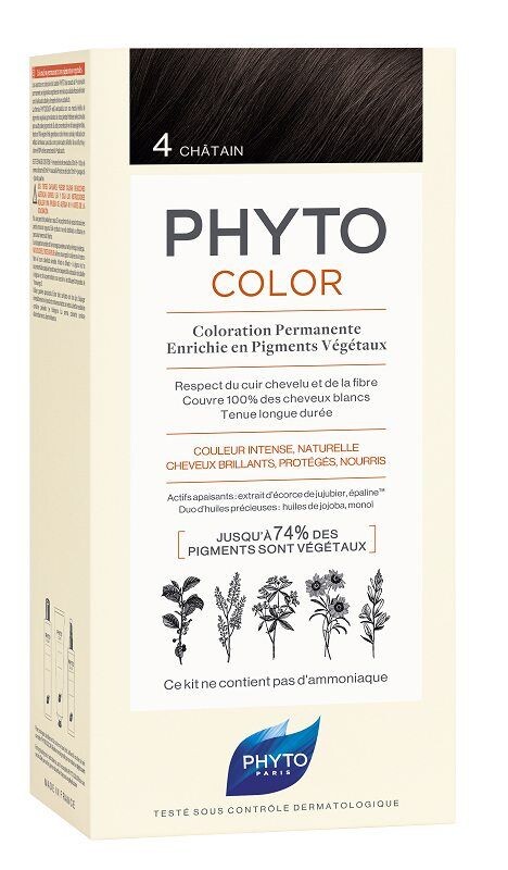 

Краска для волос Phyto Color 4 Kasztan, 1 шт