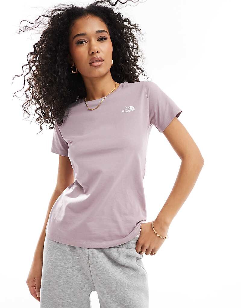 

The North Face – Simple Dome – Светло-фиолетовая футболка с логотипом