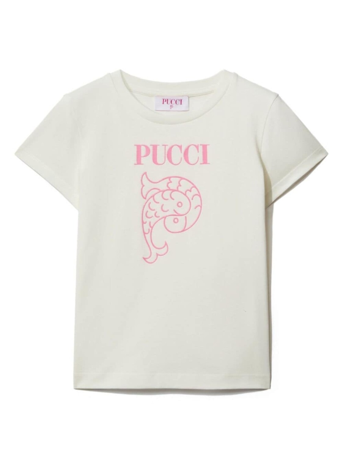 

PUCCI Junior футболка с логотипом, белый