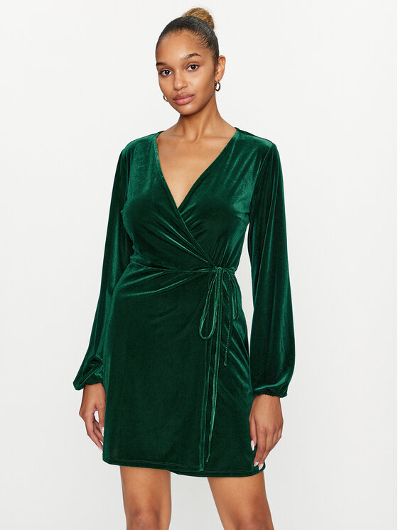 Коктейльное платье стандартного кроя Vila, зеленый