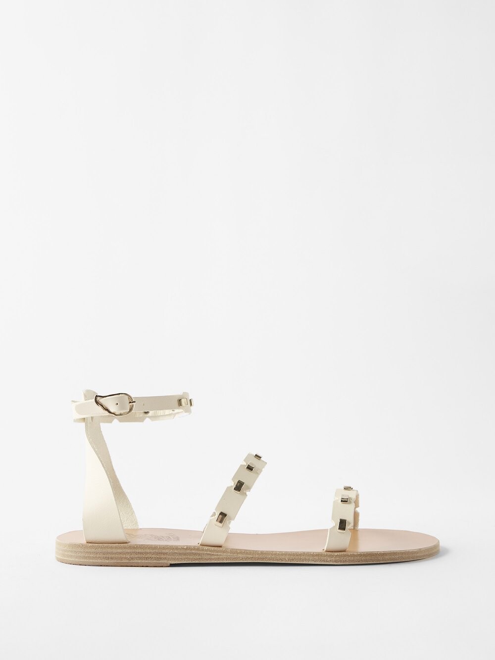 

Кожаные сандалии coco с шипами Ancient Greek Sandals, белый