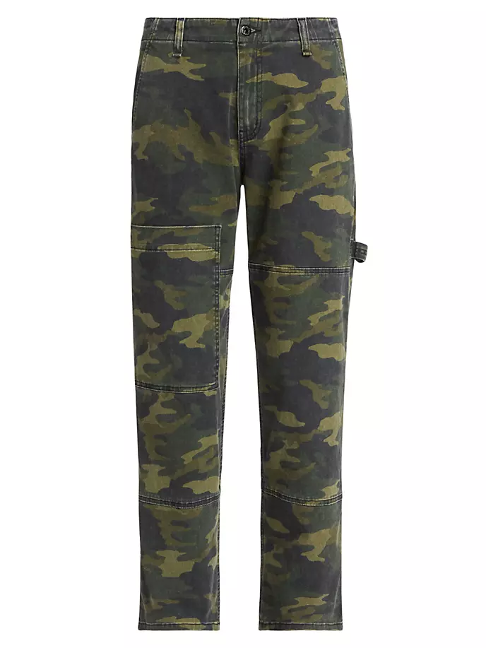 

Камуфляжные прямые брюки Carpenter Askk Ny, цвет camo