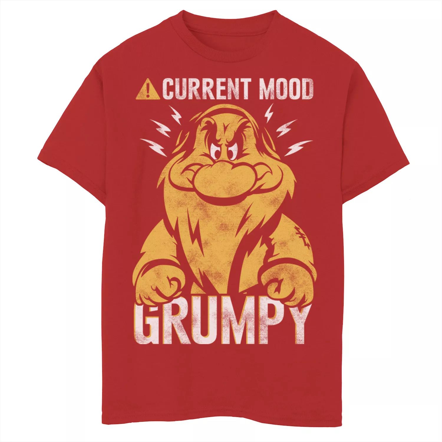 Футболка Grumpy Current Mood для мальчиков 8–20 лет Disney с изображением Белоснежного гнома Grumpy Current Mood Licensed Character
