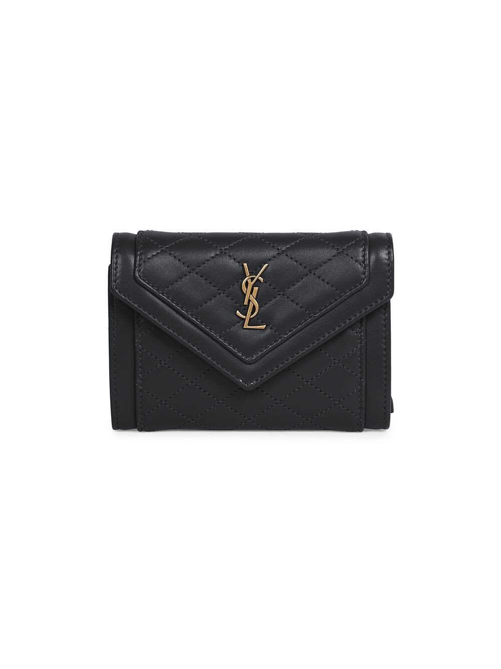 

Маленький кошелек-конверт Gaby из стеганой кожи ягненка Saint Laurent