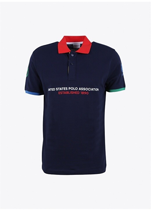 

Мужская футболка-поло темно-синего цвета U.S. Polo Assn.