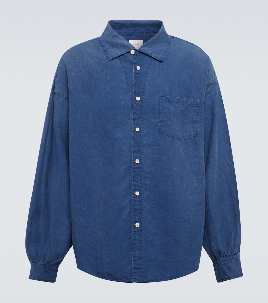 

Льняная рубашка Палмер Visvim, синий